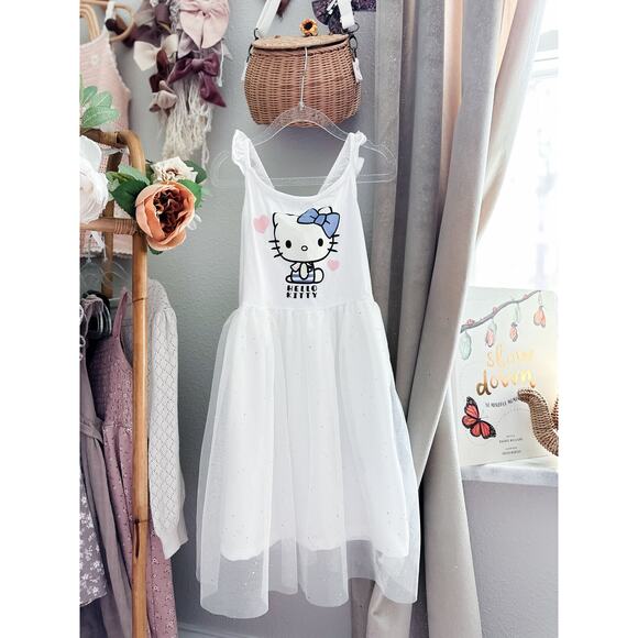 Sanrio Sweeter With You Hello Kitty Sparkle Tulle Dress 6/7 - Picture 1 of 4